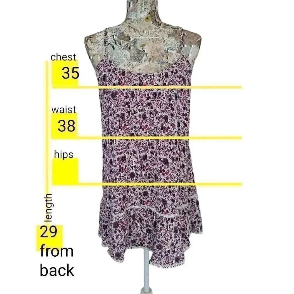 American Eagle Outfitters Short Ditsy Floral Cottagecore Casual Beach Sun Dress - Picture 4 of 13